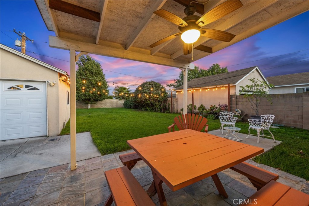 1231 South Baker Street Santa Ana, CA 92707 - Photo 34 of 48 a view of a backyard with a patio