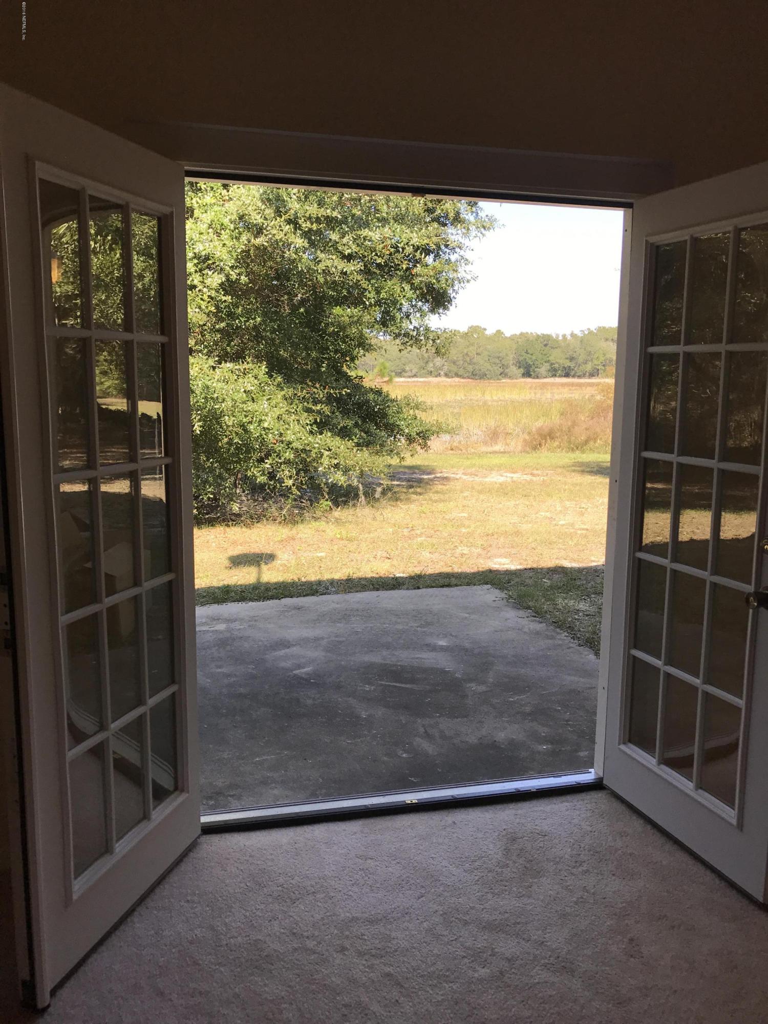 View from french doors