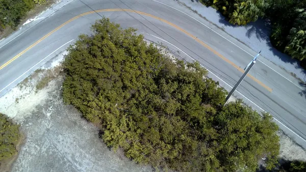 an aerial view of lake residential house with outdoor space and trees all around