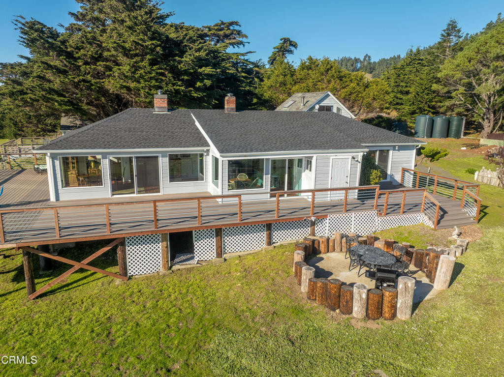 1990 Highway 1 Albion, CA 95410 - Photo 15 of 57 a aerial view of a house with a patio