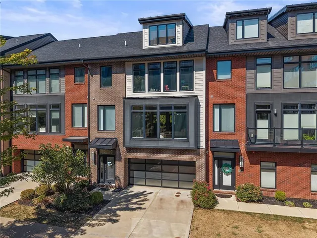 a front view of a house