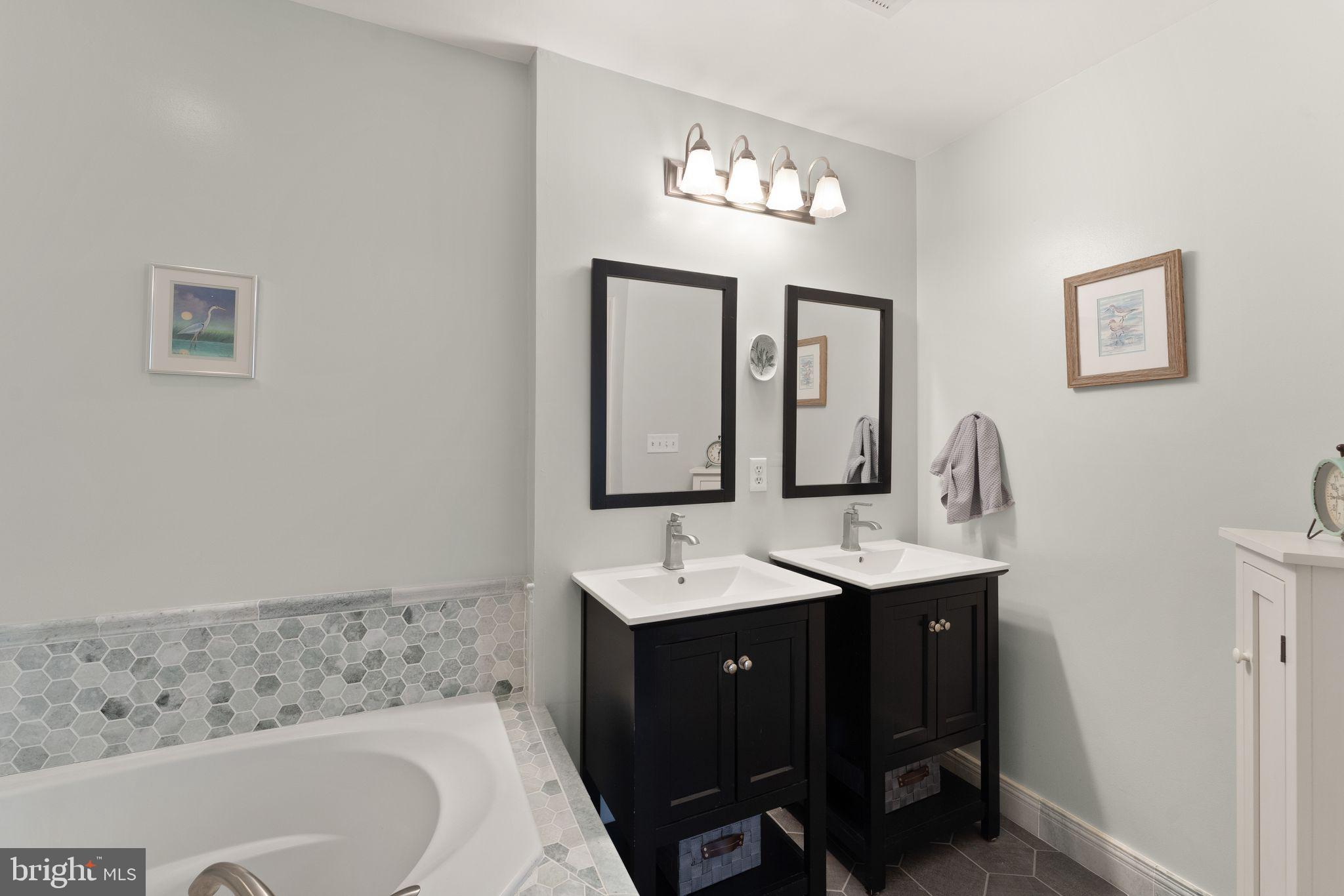 6377 St Timothys Lane Centreville, VA 20121 - Photo 8 of 58 a bathroom with a sink a toilet and a mirror