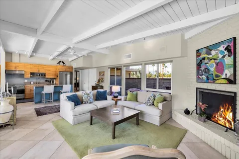 a outdoor space with swimming pool and furniture