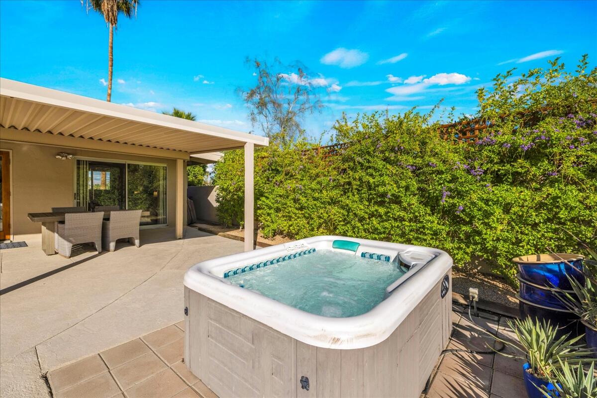 73501 Little Bend Trail Palm Desert, CA 92260 - Photo 39 of 57 a outdoor space with swimming pool and furniture