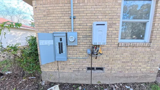 a view of brick wall