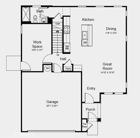 26669 Indigo Way Moreno Valley, CA 92555 - Photo 2 of 3 Floor Plan - Level 1