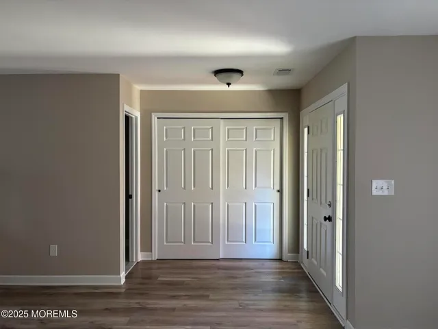 wooden floor in an empty room with wooden floor
