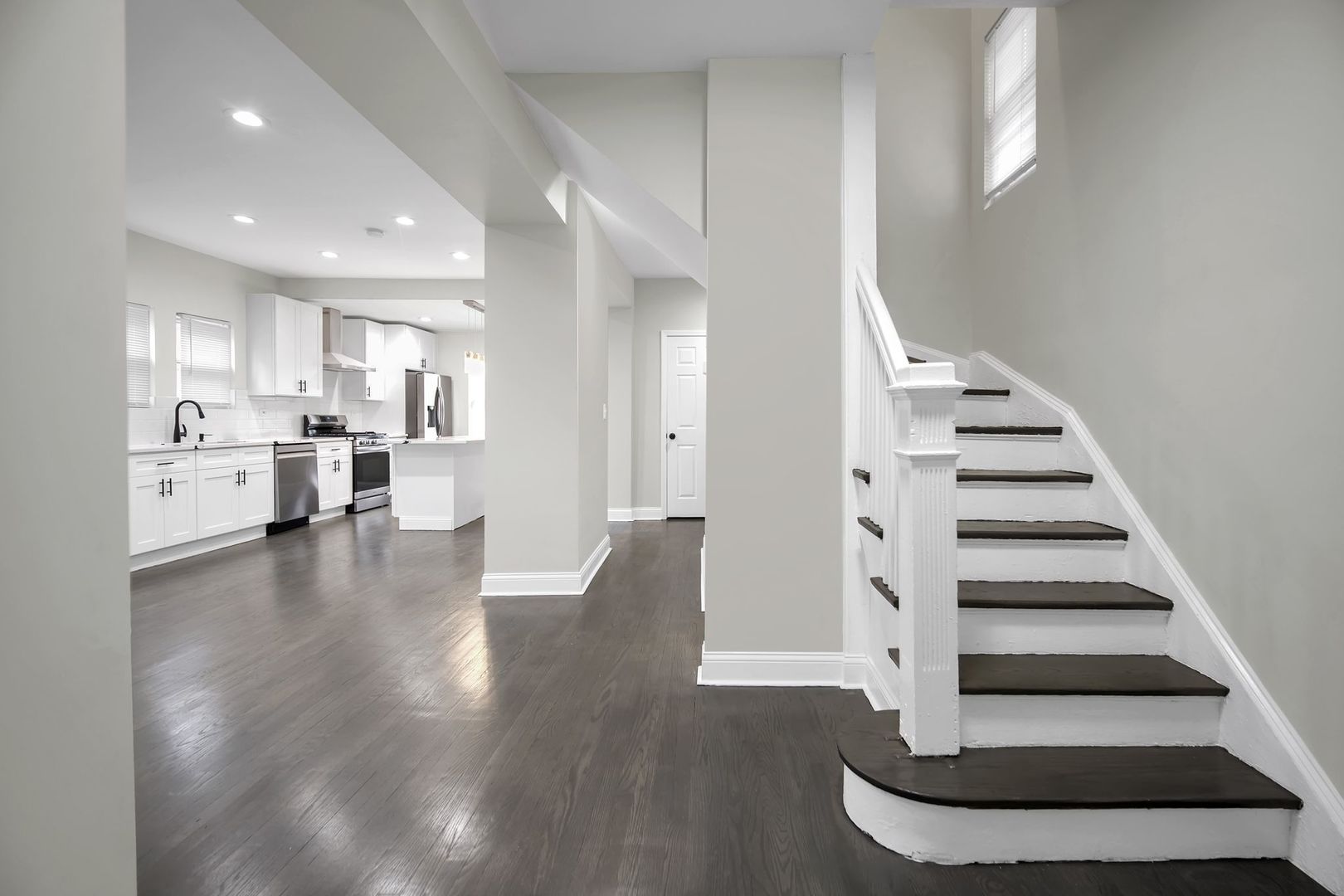5219 West Monroe Street Chicago, IL 60644 - Photo 9 of 23 a view of kitchen with furniture and wooden floor