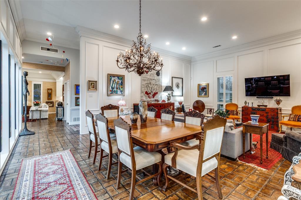5723 Overdowns Drive Dallas, TX 75230 - Photo 9 of 36 a view of a dining room with furniture