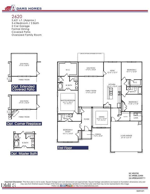 310 Galway Road Lillington, NC 27546 - Photo 46 of 46 2620 Floor Plan