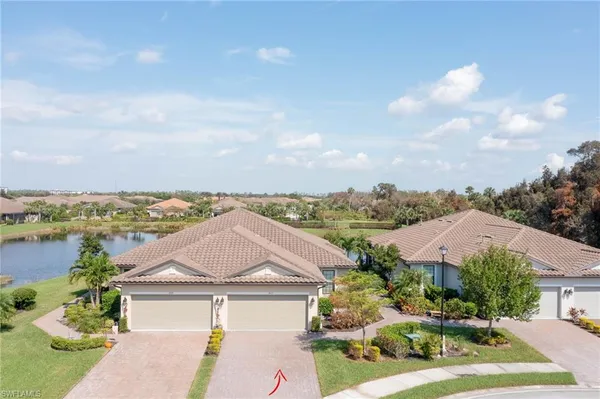 a view of a lake with a mountain in the background
