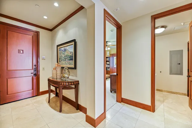 a view of a lake with a beach