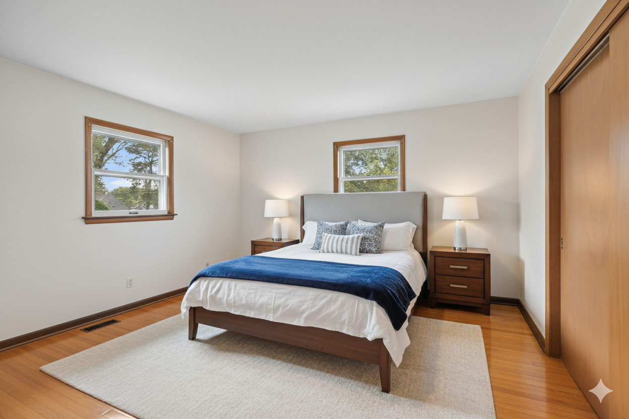 461 West Oriole Trail Cary, IL 60013 - Photo 3 of 7 a spacious bedroom with a bed and a wall painting