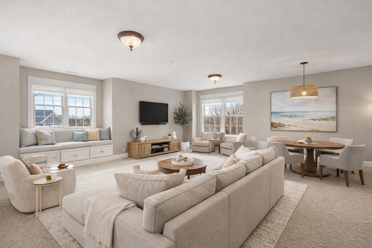 1240 Ryder Road Chesterton, IN 46304 - Photo 40 of 73 a living room with furniture and a flat screen tv