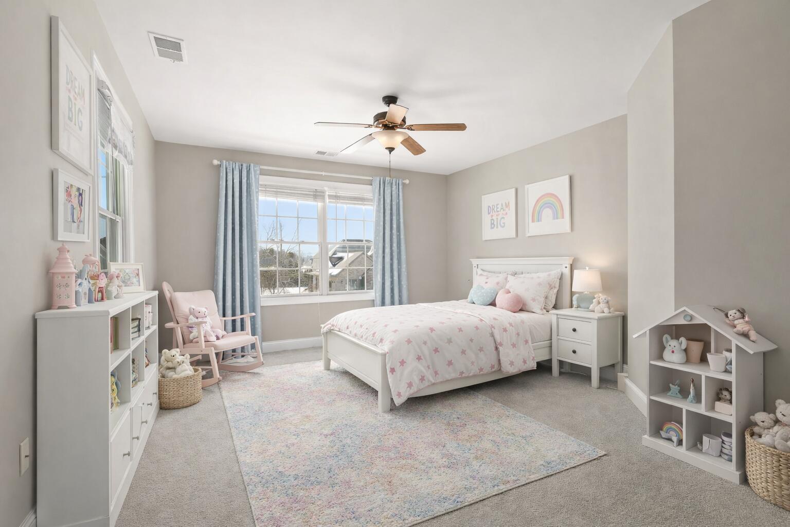 1240 Ryder Road Chesterton, IN 46304 - Photo 50 of 73 a spacious bedroom with a bed couch and a window