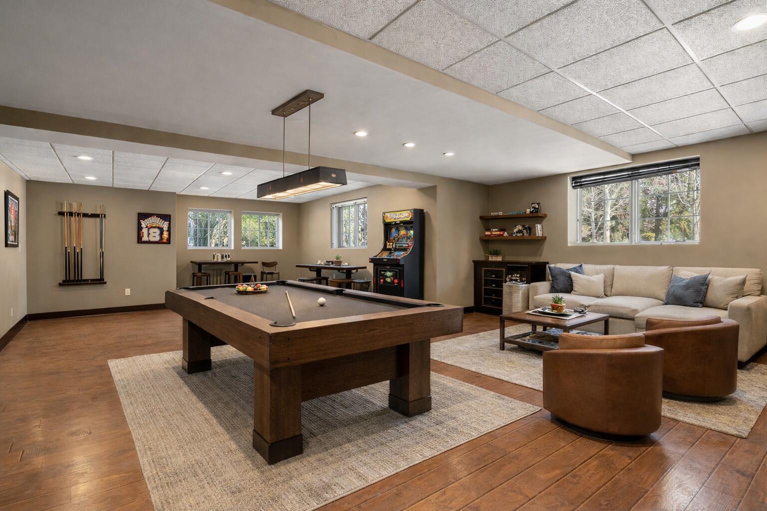 1240 Ryder Road Chesterton, IN 46304 - Photo 52 of 65 a living room with furniture pool table and a window
