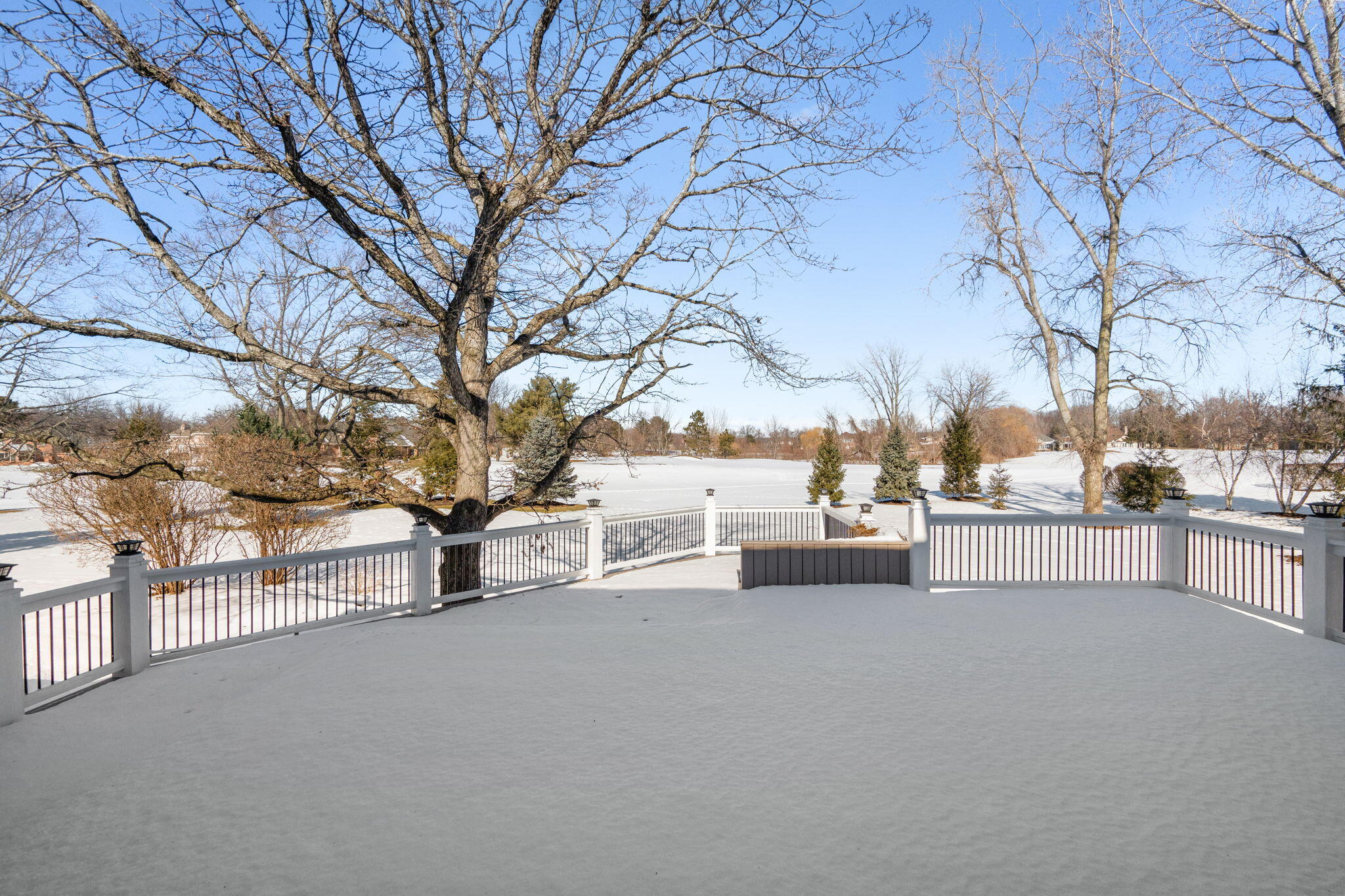 1240 Ryder Road Chesterton, IN 46304 - Photo 64 of 65 a view of a house with a snow in the yard