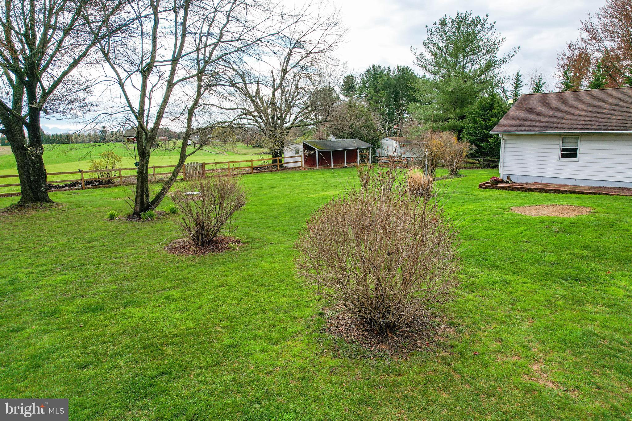 15753 Dover Road Upperco, MD 21155 - Photo 7 of 61 View of backyard, pony barn & garage