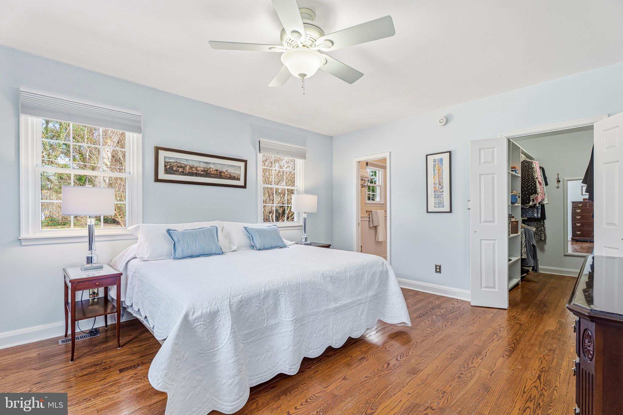 318 Alabama Road Towson, MD 21204 - Photo 32 of 72 a bedroom with a bed and wooden floor