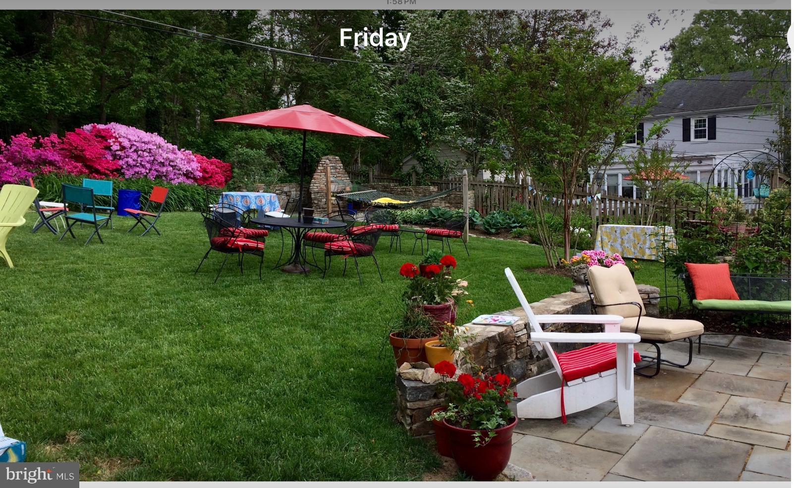 318 Alabama Road Towson, MD 21204 - Photo 61 of 72 a garden view with a seating space