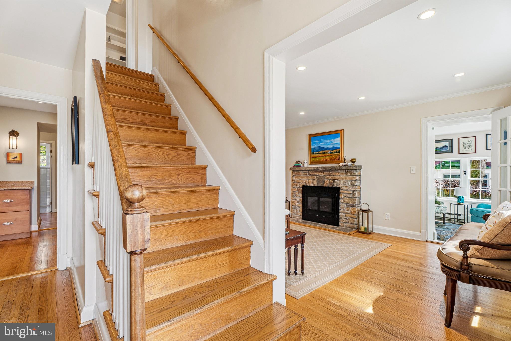 318 Alabama Road Towson, MD 21204 - Photo 9 of 72 a view of entryway and hall with wooden floor