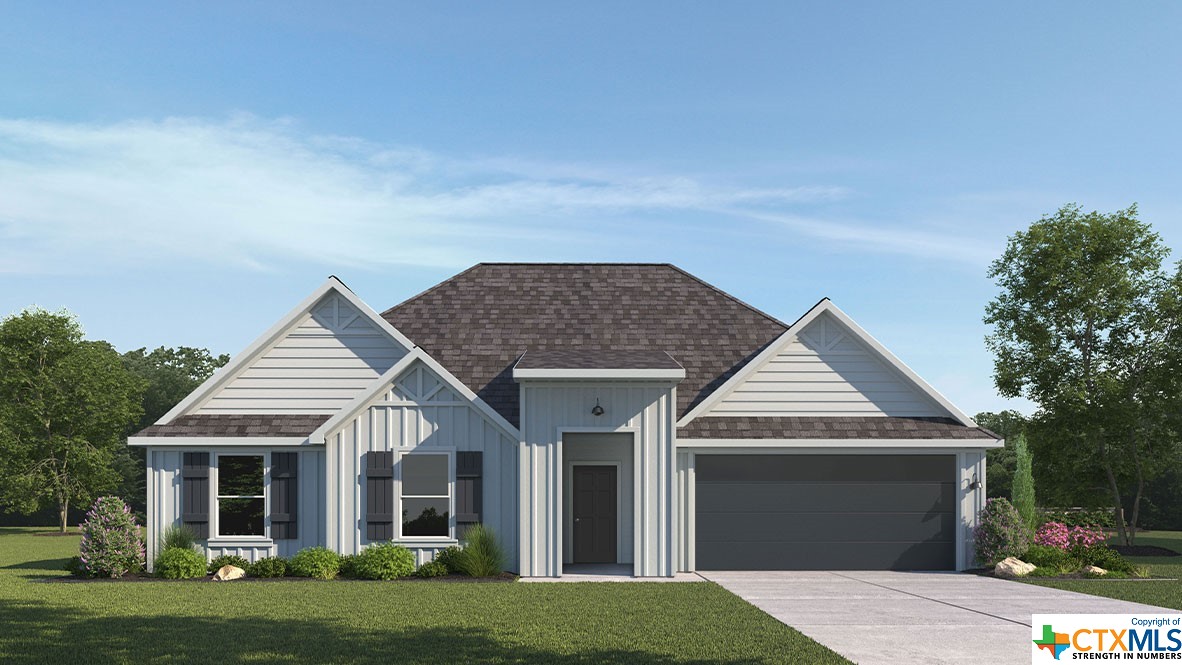 front view of a house and a yard