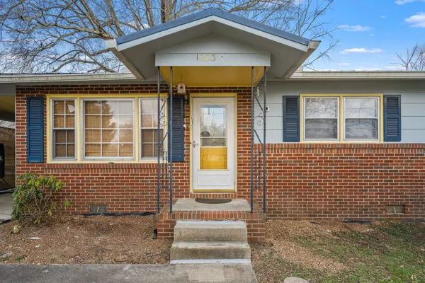 a front view of a house