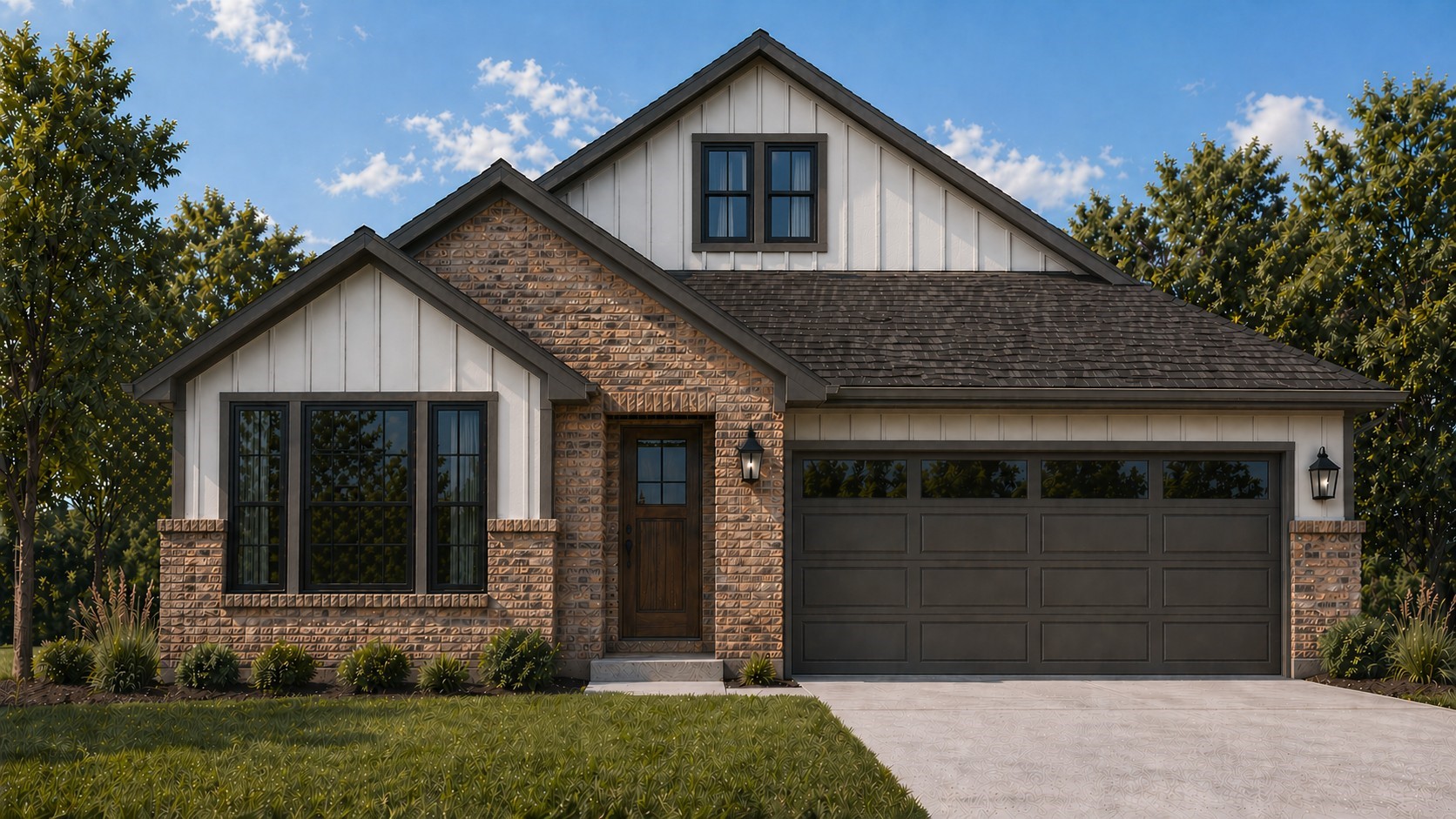 10035 Chester Rough Drive Willis, TX 77318 - Photo 1 of 9 Artist rendering of the home exterior currently under construction. Design elements, colors, and features are conceptual and may vary from the finished product.