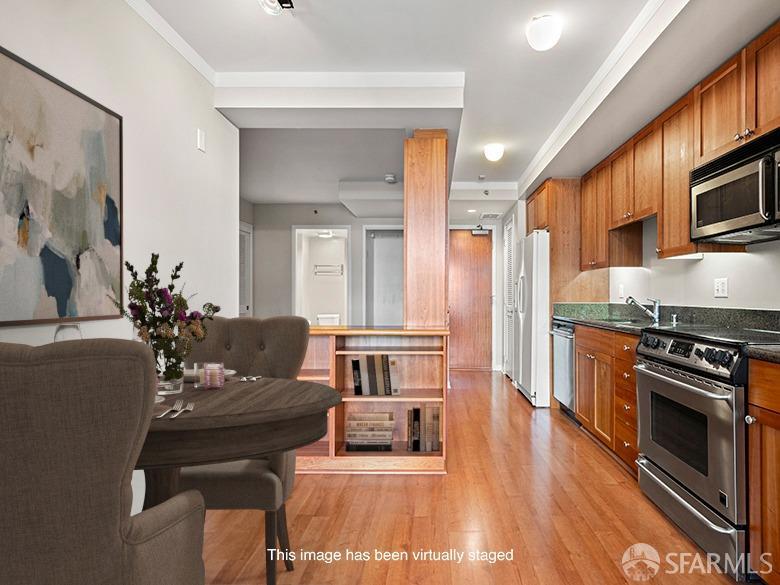 1701 Jackson Street, Unit 105 San Francisco, CA 94109 - Photo 26 of 43 a living room with furniture and a fireplace