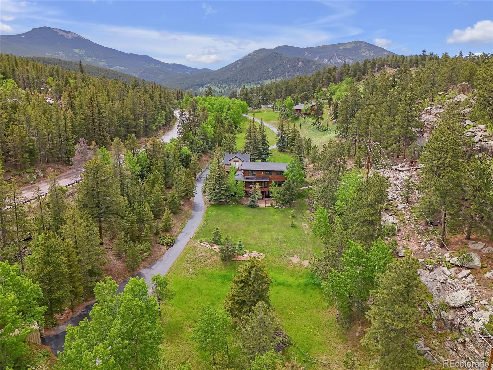 24 Pine Valley Road Evergreen, CO 80439 - Photo 41 of 50 a view of a lush green hillside and houses