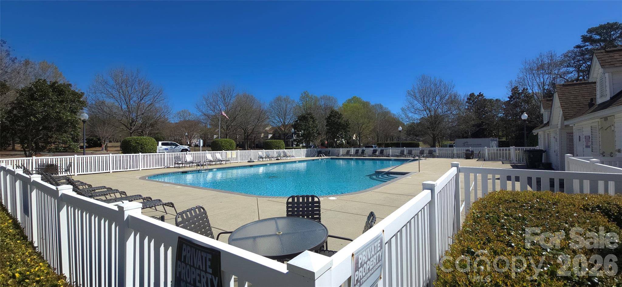 11542 Rabbit Ridge Road Charlotte, NC 28270 - Photo 31 of 33 a view of a swimming pool with a patio