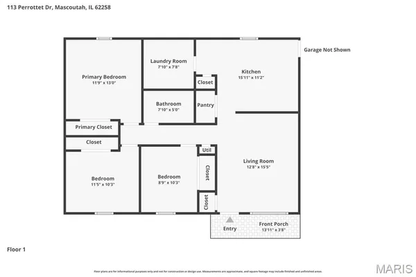 $195,000 | 113 Perrottet Drive, Mascoutah, IL 62258
