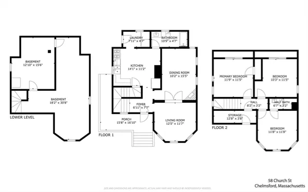 $599,900 | 58 Church Street, Chelmsford, MA 01863