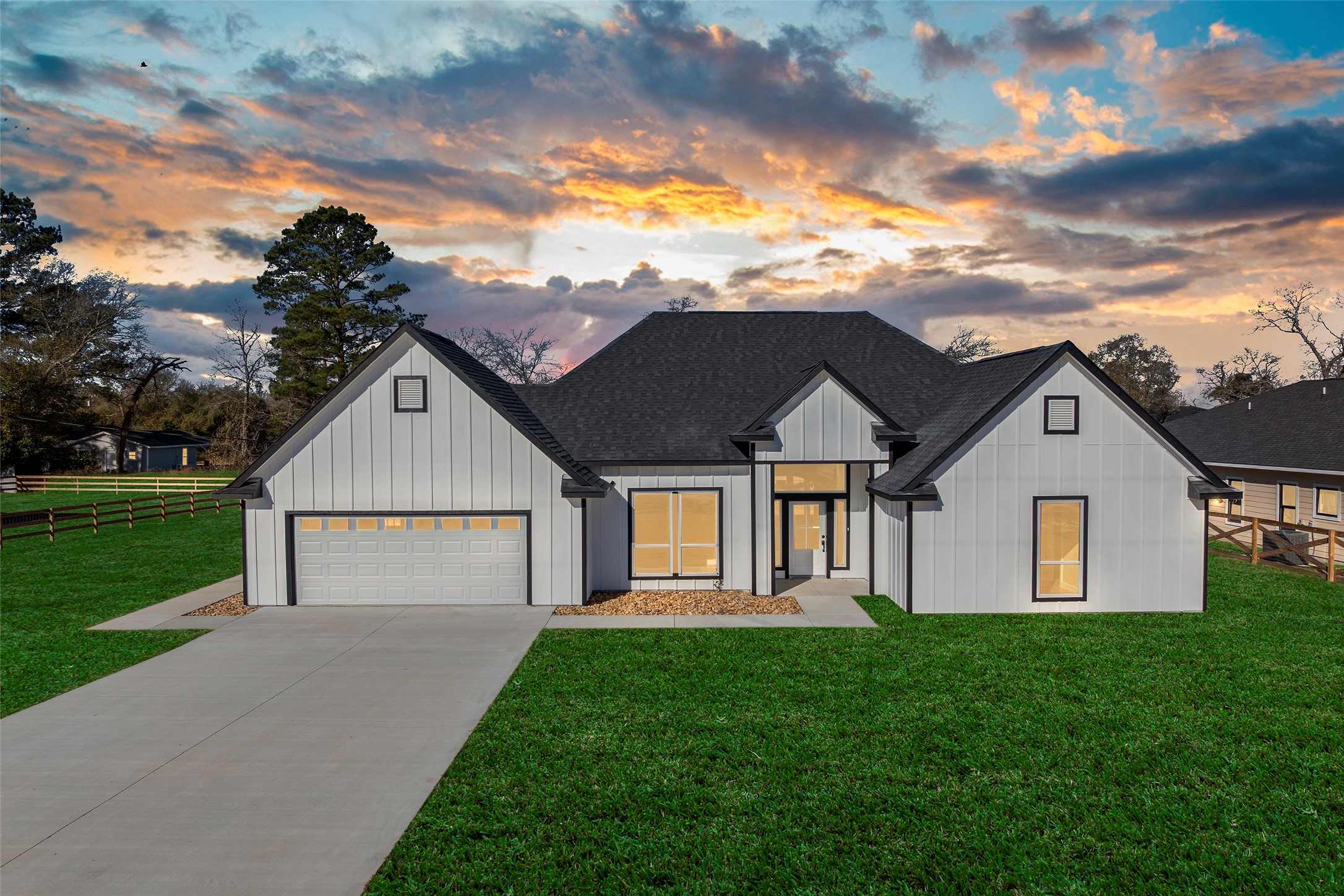 a view of outdoor space yard and front view of a house