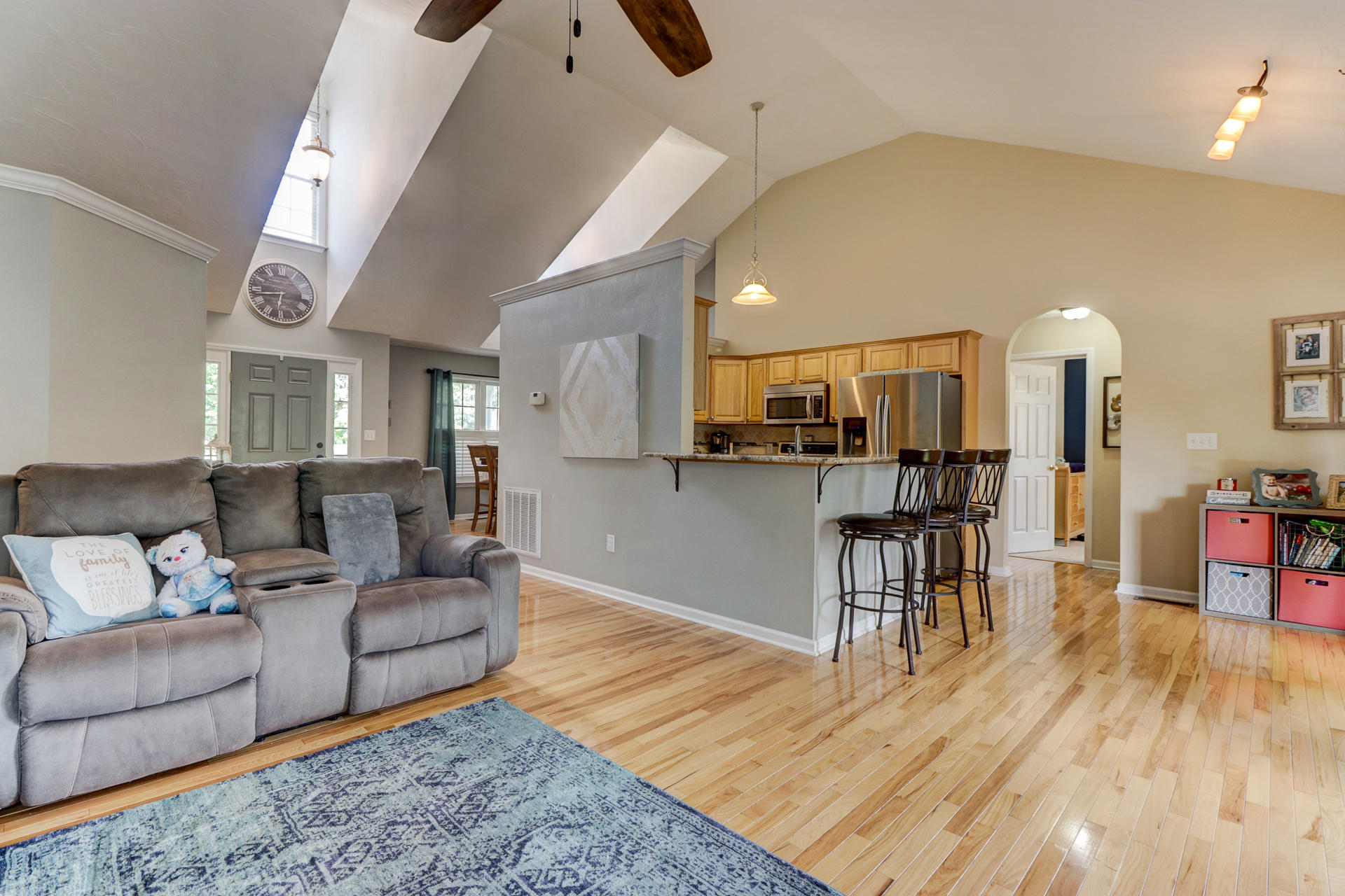 1275 Virginia Ridge Drive Hardy, VA 24101 - Photo 12 of 44 a living room with furniture and kitchen view