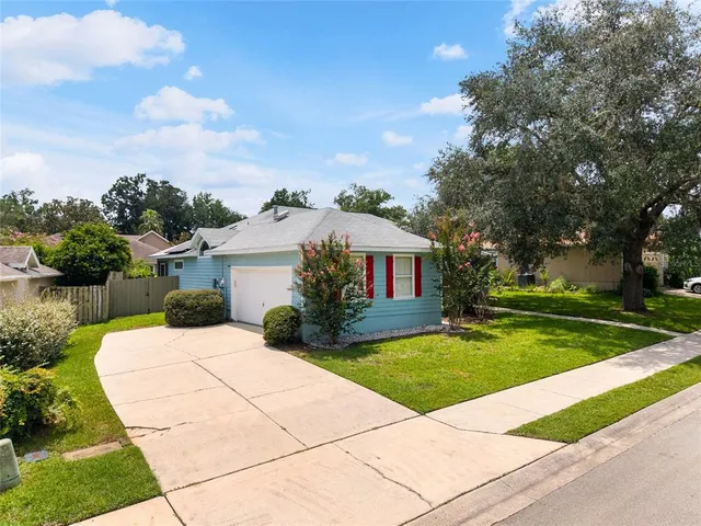 a front view of house with yard
