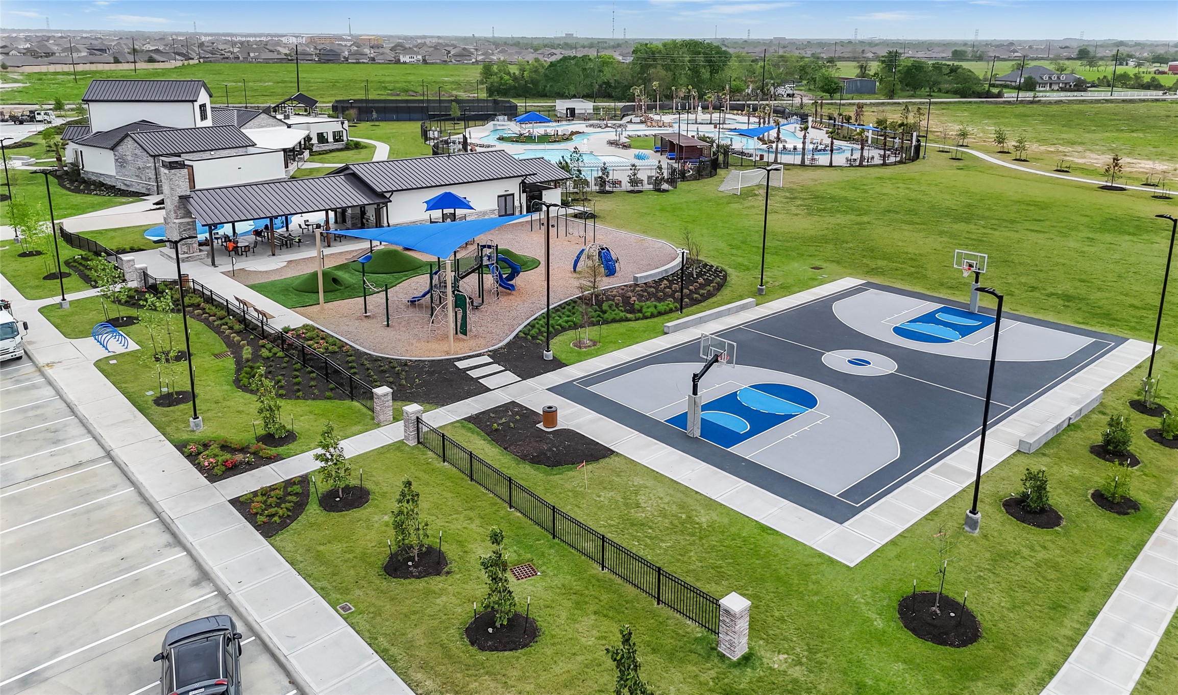 1514 Truckee River Drive Rosharon, TX 77583 - Photo 20 of 23 a view of a swimming pool with lawn chairs and plants