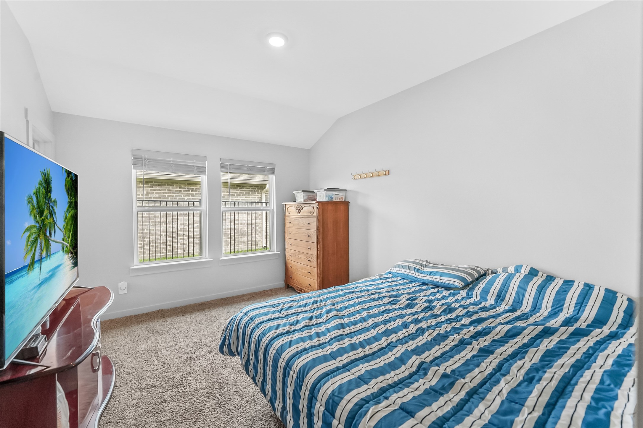 1514 Truckee River Drive Rosharon, TX 77583 - Photo 9 of 23 a bedroom with a bed and wooden floor