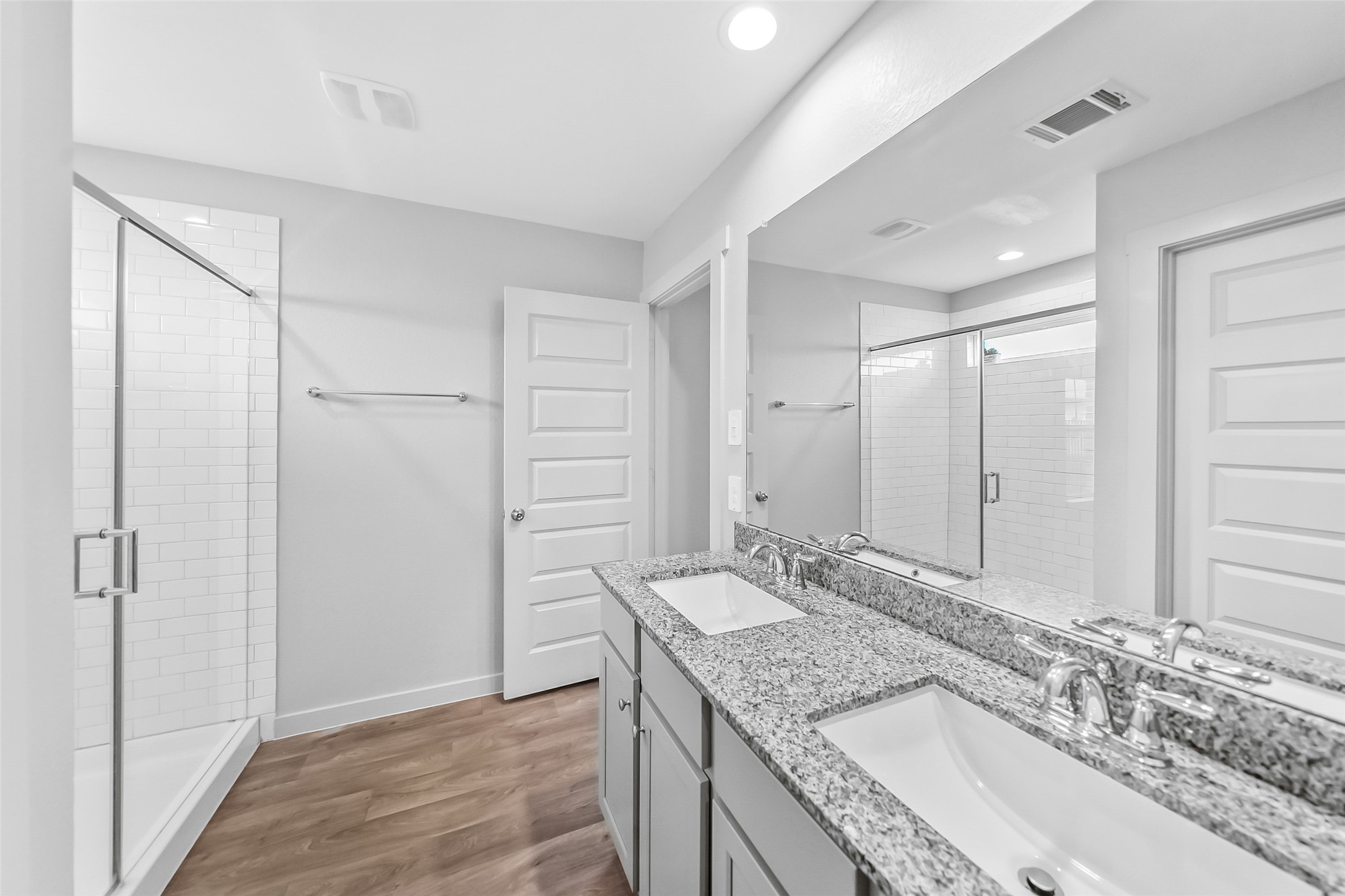 1514 Truckee River Drive Rosharon, TX 77583 - Photo 10 of 23 a bathroom with a granite countertop sink and a mirror