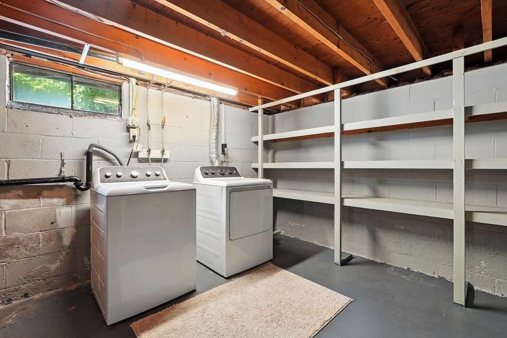158 Chudy Street Three Rivers, MA 01080 - Photo 36 of 42 a utility room with a sink washer and dryer