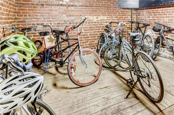 a picture of a building with wooden floor