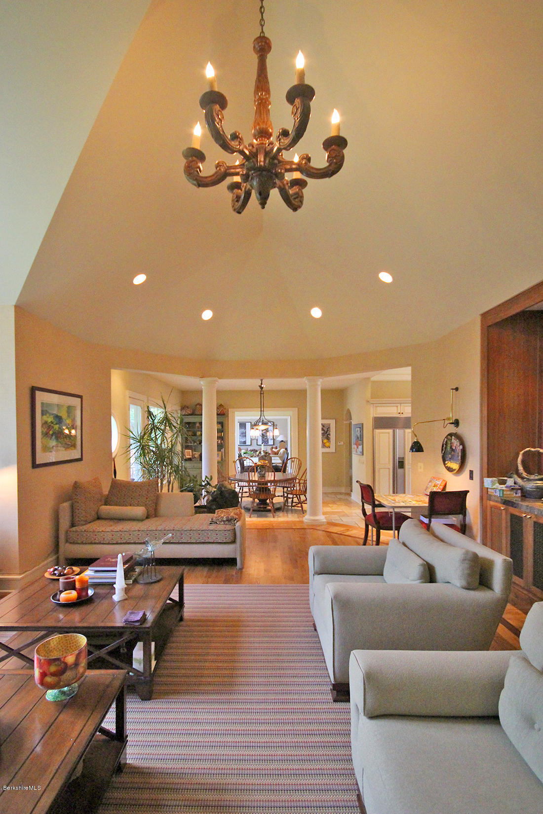 58 West Center Road West Stockbridge, MA 01266 - Photo 8 of 38 a living room with furniture and a chandelier