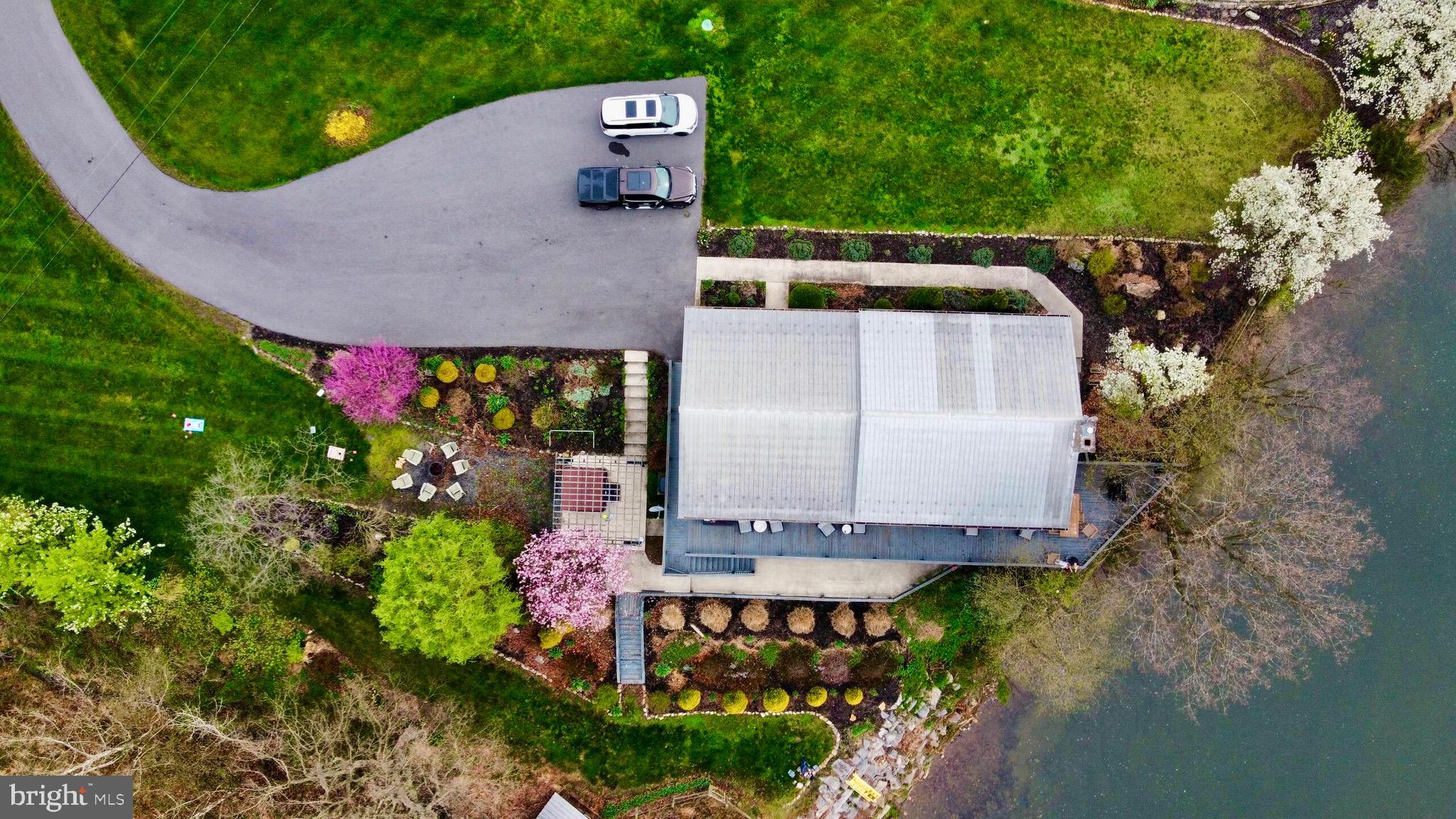 271 Ogden Farm Road Moorefield, WV 26836 - Photo 6 of 50 an aerial view of a house with a yard and a fountain