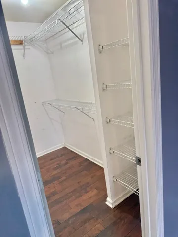 a view of a glass door with a glass door