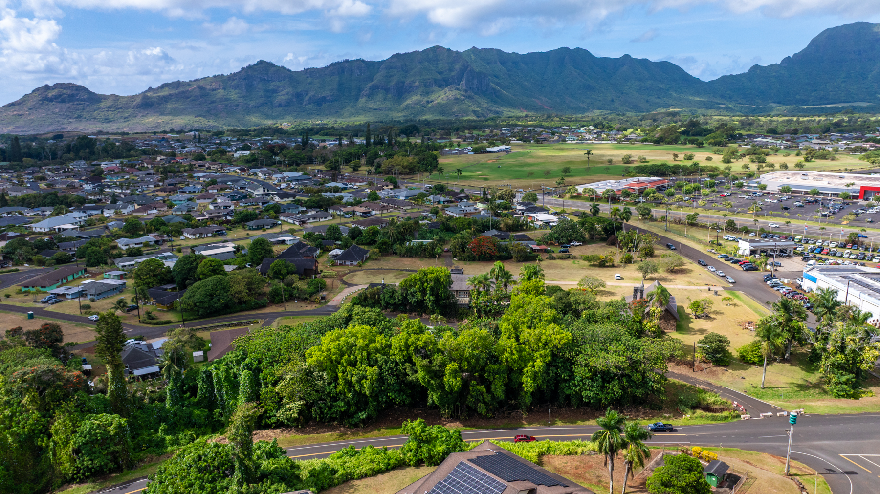 2804 Wehe Road Lihue, HI 96766 - Photo 11 of 29 an aerial view of residential houses with outdoor space and river