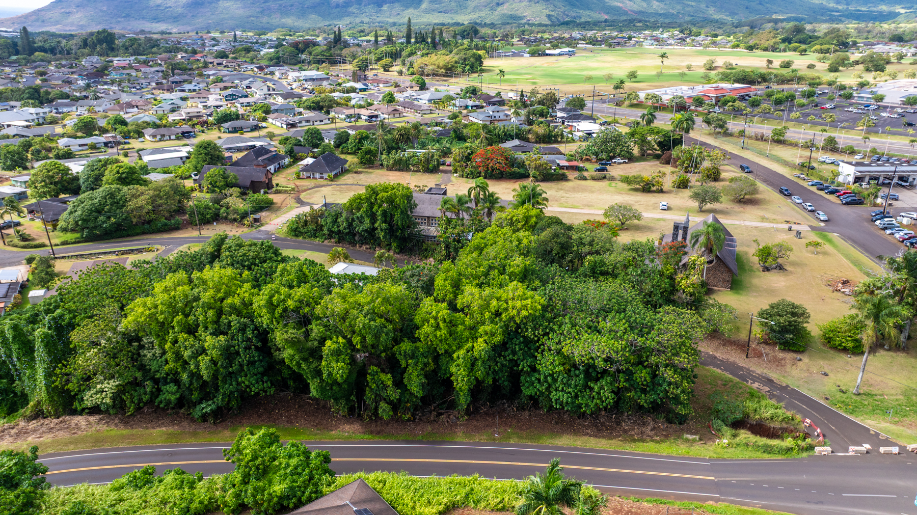 2804 Wehe Road Lihue, HI 96766 - Photo 2 of 29 an aerial view of residential houses with outdoor space and trees