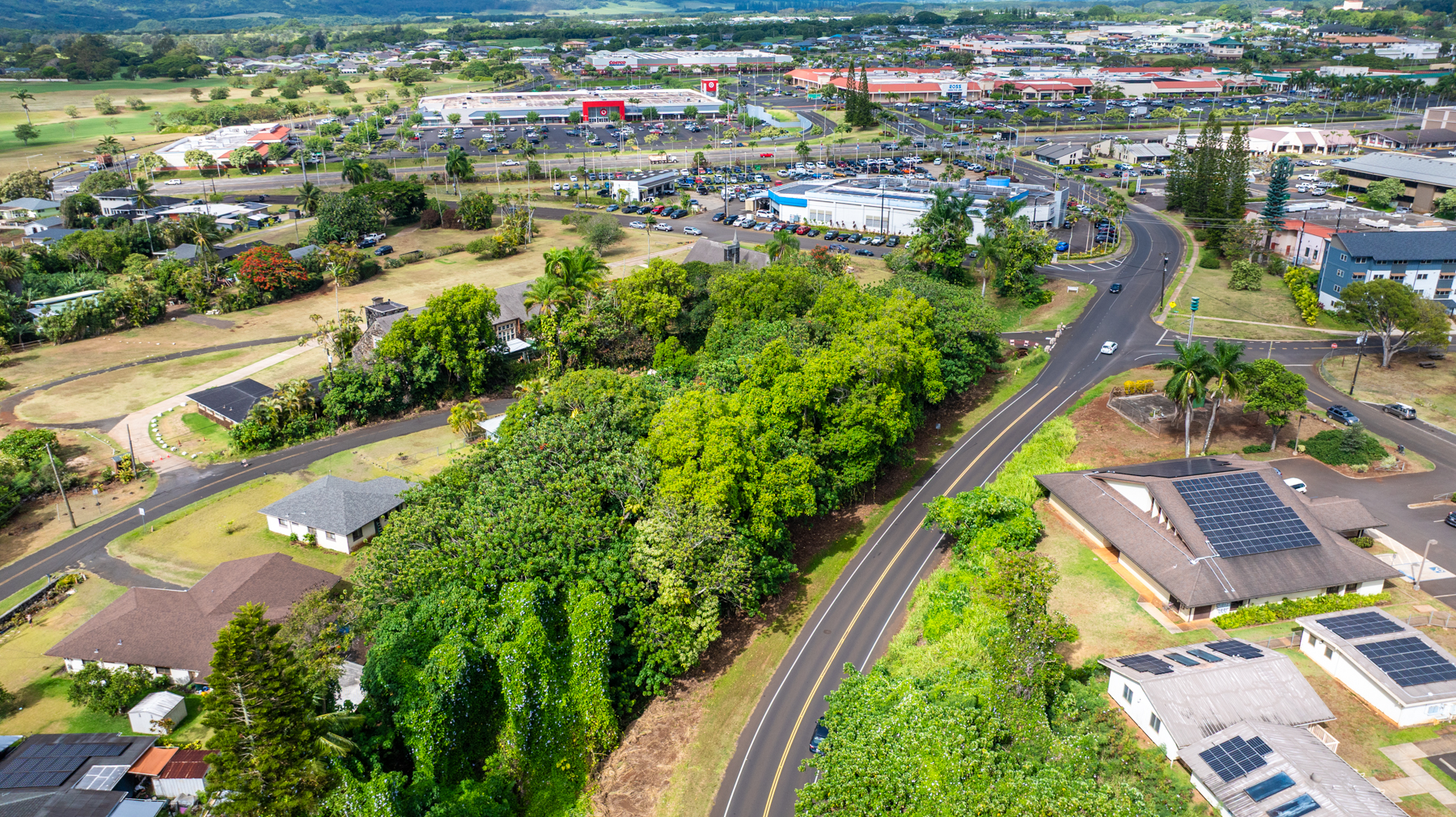 2804 Wehe Road Lihue, HI 96766 - Photo 5 of 29 an aerial view of residential houses with outdoor space and swimming pool