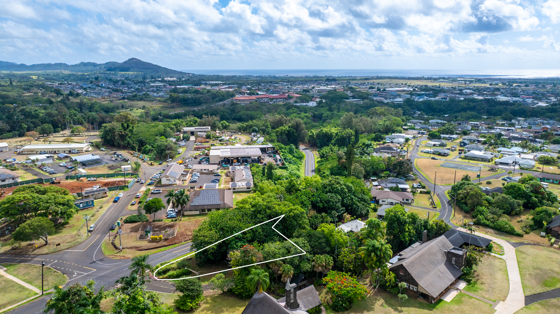 2804 Wehe Road Lihue, HI 96766 - Photo 10 of 29 an aerial view of multiple house
