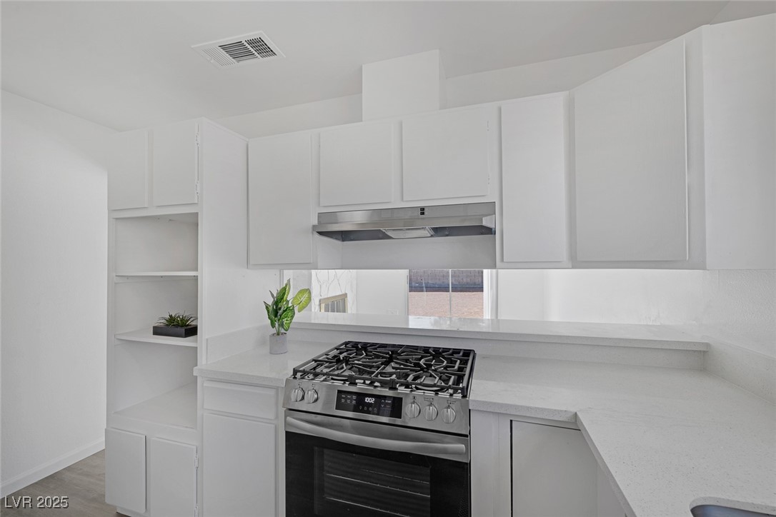 720 Sam Jonas Drive Las Vegas, NV 89145 - Photo 13 of 34 Kitchen featuring under cabinet range hood, visibl