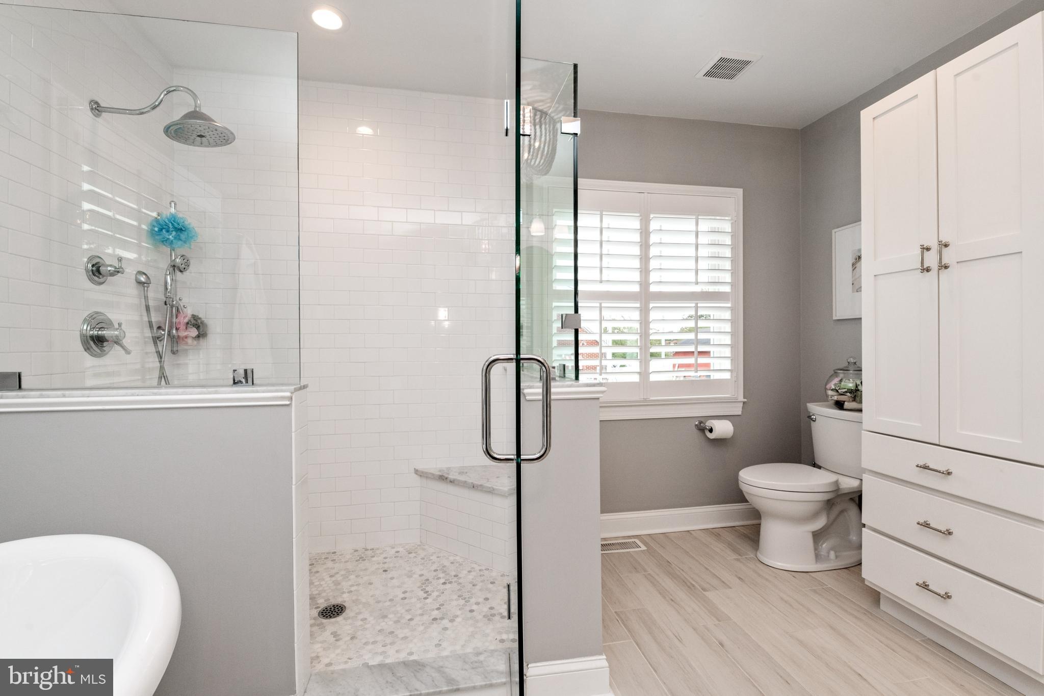 110 Butler Road Reisterstown, MD 21136 - Photo 18 of 40 Large standing shower & storage in master bath